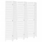 vidaXL Biombo separador de 6 paneles madera maciza Paulownia blanco vidaXL Biombo separador de 6 paneles madera maciza Paulownia blanco