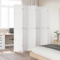 vidaXL Biombo separador de 6 paneles madera maciza Paulownia blanco vidaXL Biombo separador de 6 paneles madera maciza Paulownia blanco