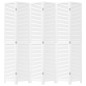 vidaXL Biombo separador de 6 paneles madera maciza Paulownia blanco vidaXL Biombo separador de 6 paneles madera maciza Paulownia blanco