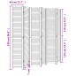 vidaXL Biombo separador de 6 paneles madera maciza Paulownia blanco vidaXL Biombo separador de 6 paneles madera maciza Paulownia blanco