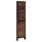 vidaXL Biombo separador de 5 paneles madera paulownia marrón oscuro vidaXL Biombo separador de 5 paneles madera paulownia marrón oscuro