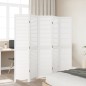 vidaXL Biombo separador de 5 paneles madera maciza Paulownia blanco vidaXL Biombo separador de 5 paneles madera maciza Paulownia blanco