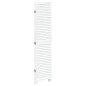 vidaXL Biombo separador de 5 paneles madera maciza Paulownia blanco vidaXL Biombo separador de 5 paneles madera maciza Paulownia blanco