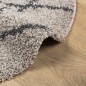 vidaXL Alfombra de pelo largo moderna beige y antracita Ø 160 cm vidaXL Alfombra de pelo largo moderna beige y antracita Ø 160 cm