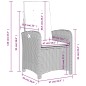 vidaXL Sillones reclinables jardín con cojines marrones 2 uds ratán PE vidaXL Sillones reclinables jardín con cojines marrones 2 uds ratán PE