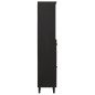 vidaXL Mueble de baño de madera maciza de mango negro 38x33x160 cm vidaXL Mueble de baño de madera maciza de mango negro 38x33x160 cm