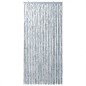 vidaXL Cortina antimoscas chenilla blanco y gris 100x230 cm vidaXL Cortina antimoscas chenilla blanco y gris 100x230 cm