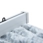 vidaXL Cortina antimoscas chenilla blanco y gris 100x230 cm vidaXL Cortina antimoscas chenilla blanco y gris 100x230 cm