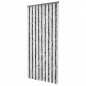 vidaXL Cortina antimoscas chenilla gris y blanco 100x200 cm