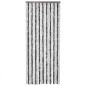 vidaXL Cortina antimoscas chenilla gris y blanco 100x200 cm