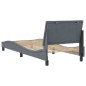vidaXL Estructura de cama con cabecero terciopelo gris oscuro 80x200cm vidaXL Estructura de cama con cabecero terciopelo gris oscuro 80x200cm