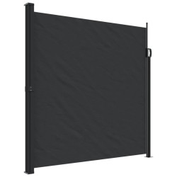 vidaXL Toldo lateral retráctil negro 200x600 cm