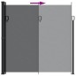 vidaXL Toldo lateral retráctil negro 200x600 cm vidaXL Toldo lateral retráctil negro 200x600 cm