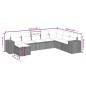 vidaXL Set de sofás de jardín 8 piezas y cojines ratán sintético negro vidaXL Set de sofás de jardín 8 piezas y cojines ratán sintético negro