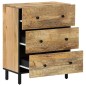 vidaXL Aparador 2 piezas madera maciza de mango 60x33x75 cm vidaXL Aparador 2 piezas madera maciza de mango 60x33x75 cm