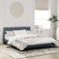 vidaXL Estructura cama con cabecero terciopelo gris oscuro 160x200 cm vidaXL Estructura cama con cabecero terciopelo gris oscuro 160x200 cm