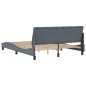 vidaXL Estructura cama con cabecero terciopelo gris oscuro 160x200 cm vidaXL Estructura cama con cabecero terciopelo gris oscuro 160x200 cm