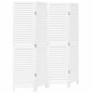 vidaXL Biombo separador de 4 paneles madera maciza Paulownia blanco vidaXL Biombo separador de 4 paneles madera maciza Paulownia blanco