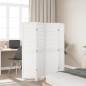 vidaXL Biombo separador de 4 paneles madera maciza Paulownia blanco vidaXL Biombo separador de 4 paneles madera maciza Paulownia blanco