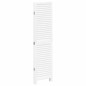 vidaXL Biombo separador de 4 paneles madera maciza Paulownia blanco vidaXL Biombo separador de 4 paneles madera maciza Paulownia blanco