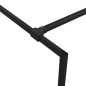 vidaXL Mampara de ducha vidrio ESG transparente negro 90x195 cm