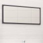 vidaXL Espejo de baño madera contrachapada gris brillo 80x1,5x37 cm vidaXL Espejo de baño madera contrachapada gris brillo 80x1,5x37 cm