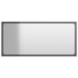 vidaXL Espejo de baño madera contrachapada gris brillo 80x1,5x37 cm vidaXL Espejo de baño madera contrachapada gris brillo 80x1,5x37 cm