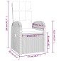 vidaXL Sillones de jardín reclinables con cojines 2 uds ratán PE negro vidaXL Sillones de jardín reclinables con cojines 2 uds ratán PE negro