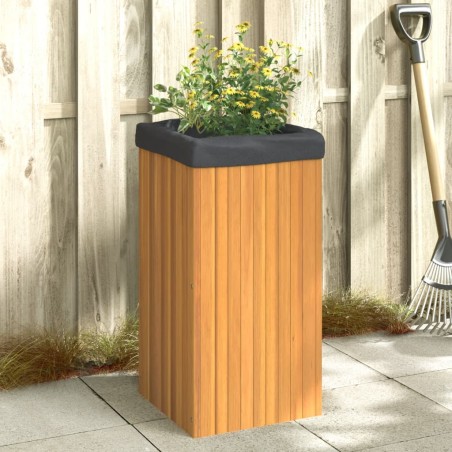 vidaXL Jardinera de madera maciza de acacia 45x45x90 cm