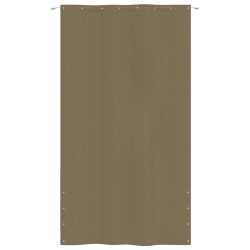 vidaXL Toldo pantalla para balcón de tela oxford gris taupe 160x240 cm