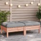 vidaXL Taburetes de jardín con cojines 2 uds madera abeto de Douglas vidaXL Taburetes de jardín con cojines 2 uds madera abeto de Douglas