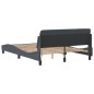 vidaXL Estructura cama con cabecero terciopelo gris oscuro 120x200 cm vidaXL Estructura cama con cabecero terciopelo gris oscuro 120x200 cm