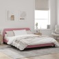 vidaXL Estructura de cama con cabecero de terciopelo rosa 160x200 cm vidaXL Estructura de cama con cabecero de terciopelo rosa 160x200 cm