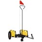 vidaXL Remolque para bicicletas hierro y tela Oxford amarillo vidaXL Remolque para bicicletas hierro y tela Oxford amarillo