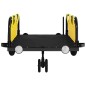 vidaXL Remolque para bicicletas hierro y tela Oxford amarillo vidaXL Remolque para bicicletas hierro y tela Oxford amarillo