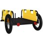 vidaXL Remolque para bicicletas hierro y tela Oxford amarillo vidaXL Remolque para bicicletas hierro y tela Oxford amarillo