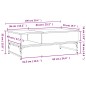 vidaXL Mesa de centro madera ingeniería metal marrón 100x50x35 cm