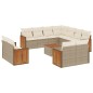 vidaXL Set de sofás de jardín 12 pzas y cojines ratán sintético marrón vidaXL Set de sofás de jardín 12 pzas y cojines ratán sintético marrón