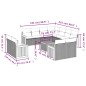 vidaXL Set de sofás de jardín 12 pzas y cojines ratán sintético marrón vidaXL Set de sofás de jardín 12 pzas y cojines ratán sintético marrón