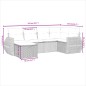 vidaXL Set de muebles de jardín 6 pzas y cojines ratán sintético gris vidaXL Set de muebles de jardín 6 pzas y cojines ratán sintético gris