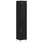 vidaXL Aparador de madera contrachapada negro 34,5x34x180 cm vidaXL Aparador de madera contrachapada negro 34,5x34x180 cm