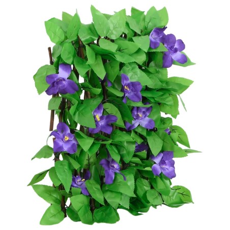 vidaXL Enrejado expansible hiedra artificial verde 5 uds 180x20 cm