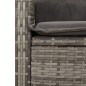 vidaXL Set comedor jardín 7 pzas y cojines ratán sintético gris vidaXL Set comedor jardín 7 pzas y cojines ratán sintético gris