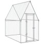 vidaXL Jaula para gallinas acero galvanizado plateado 200x100x190 cm vidaXL Jaula para gallinas acero galvanizado plateado 200x100x190 cm