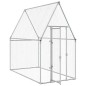 vidaXL Jaula para gallinas acero galvanizado plateado 200x100x190 cm vidaXL Jaula para gallinas acero galvanizado plateado 200x100x190 cm
