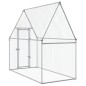 vidaXL Jaula para gallinas acero galvanizado plateado 200x100x190 cm vidaXL Jaula para gallinas acero galvanizado plateado 200x100x190 cm