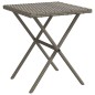 vidaXL Tumbonas con mesita 2 unidades ratán sintético gris vidaXL Tumbonas con mesita 2 unidades ratán sintético gris