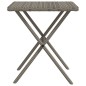 vidaXL Tumbonas con mesita 2 unidades ratán sintético gris vidaXL Tumbonas con mesita 2 unidades ratán sintético gris