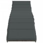 vidaXL Tumbona con cojín ratán sintético gris 55x199x50 cm vidaXL Tumbona con cojín ratán sintético gris 55x199x50 cm