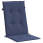 vidaXL Cojines para silla con respaldo alto 6 uds tela azul marino vidaXL Cojines para silla con respaldo alto 6 uds tela azul marino
